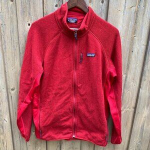 Patagonia Full Zip Sweater Jacket Red XL